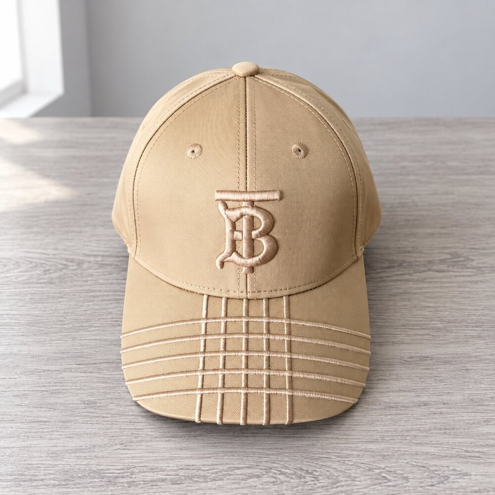Burberry TB Monogram Cotton Cap